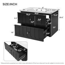 Load image into Gallery viewer, Floating Bathroom Vanity With Oval Knobs &amp; Round Edge, Soft Close Drawer Slides
