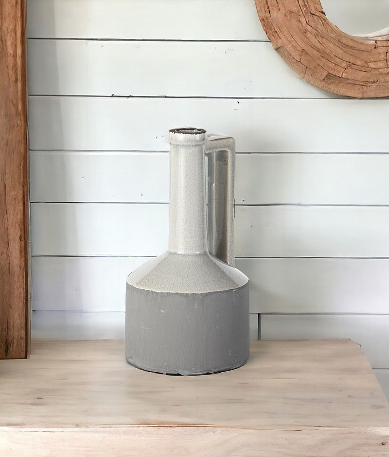 Cylinder Urns Jars (392211) - Gray / White