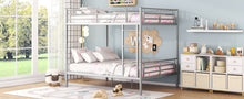 Load image into Gallery viewer, Full Over Full Metal Bunk Bed, Sliver
