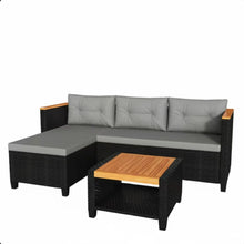 Load image into Gallery viewer, L-Shaped Patio Set With Cushions And Storage Table
