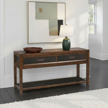 Load image into Gallery viewer, 2 Drawer Sofa Table, 2 Tone - Brown
