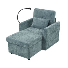 Load image into Gallery viewer, Multifunctional Chenille Recliner Sofa With Storage And Phone Bracket
