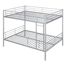 Load image into Gallery viewer, Full Over Full Metal Bunk Bed, Sliver
