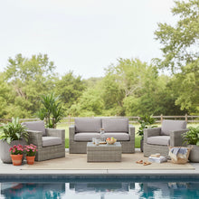 Load image into Gallery viewer, Wicker Seating Group Set With Table And Cushions
