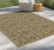 Load image into Gallery viewer, Earth - 7'10" X 10'3" Indoor, Outdoor Area Rug - Natural / Black
