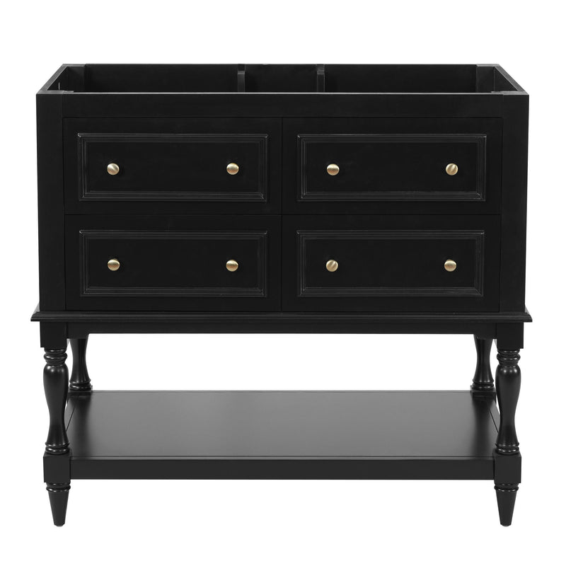 Modern Bathroom Vanity Cabinet With 4 Drawers