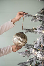Load image into Gallery viewer, Christmas Ball Ornaments, Glass Decorative Hanging Ball Christmas Tree Ornaments For Holiday Party Decorations (Set of 4) - Silver
