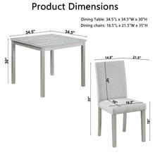 Load image into Gallery viewer, Dining Table Set With Crystal Decoration And Upholstered Chairs
