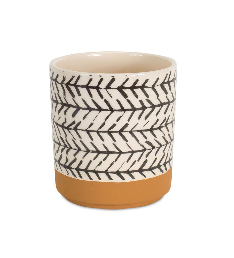 Dolomite Round Pot Planters (Set of 4) - Cream
