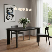 Load image into Gallery viewer, 66" Solid Wood Dining Table - Black
