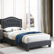 Load image into Gallery viewer, European Style Bed, Button Tufted Headboard
