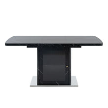 Load image into Gallery viewer, Modern Rectangle Dining Table With Stretchable Top, Storage Cabinet
