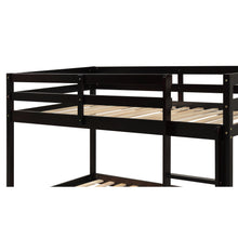 Load image into Gallery viewer, Twin over Twin Floor Bunk Bed,Espresso(Old SKU:W50437211)
