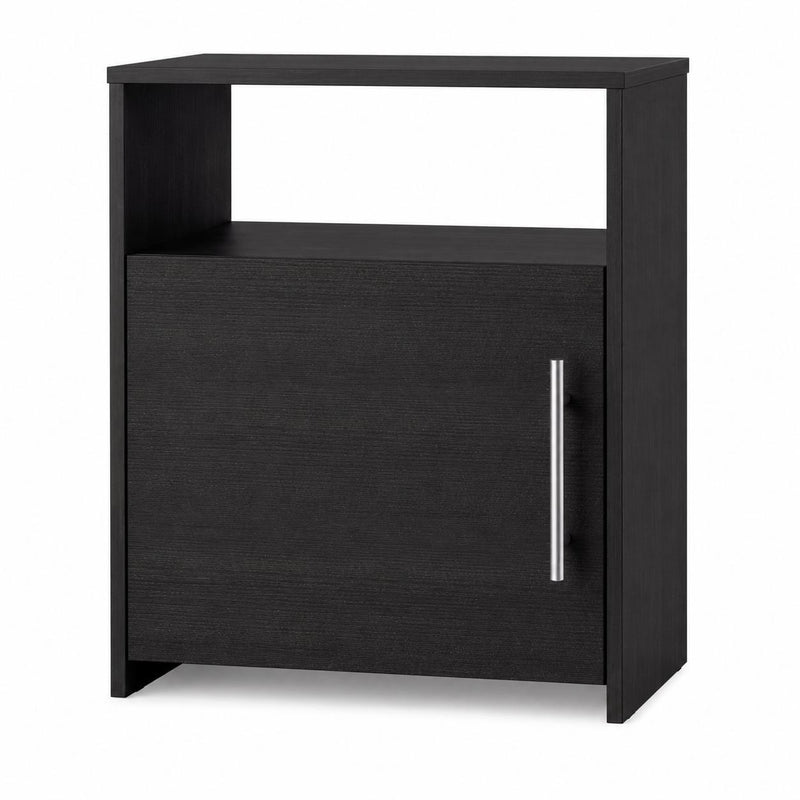 Wood Nightstand - Black