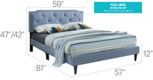 Load image into Gallery viewer, Button Tufted Bed Charming For Cozy Spaces
