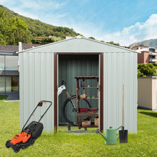 Load image into Gallery viewer, Outdoor Metal Storage Shed Yx48 - White
