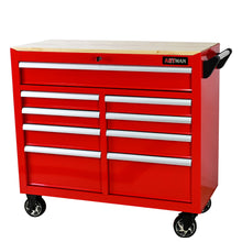 Load image into Gallery viewer, 9 Drawer Multifunctional Steel Tool Cart With Wheels And Wooden Top
