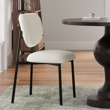Load image into Gallery viewer, Modern Upholstered Dining Chairs With Metal Legs (Set of 2) - Beige
