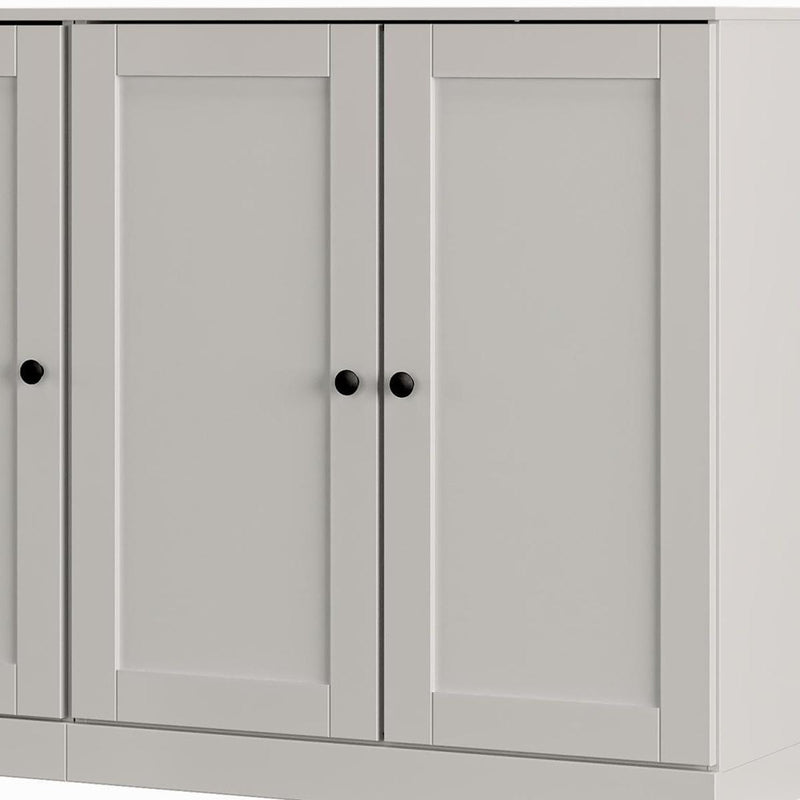 Solid Woodshoe Storage Cabinet (755987) - Off White