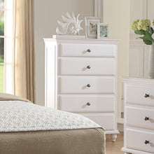 Load image into Gallery viewer, 1 Piece Chest 5 Drawers Knob Handles Bedroom Furniture - White

