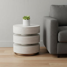 Load image into Gallery viewer, Pedestal End Table - White
