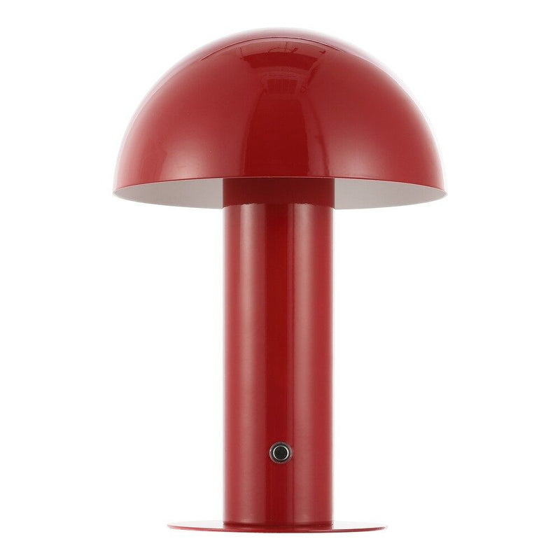Novelty USB Table Lamp With Globe Shade - Red