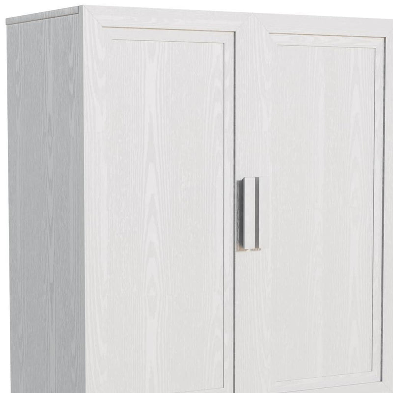 31'' Wood Accent Cabinet With Two Doors - White