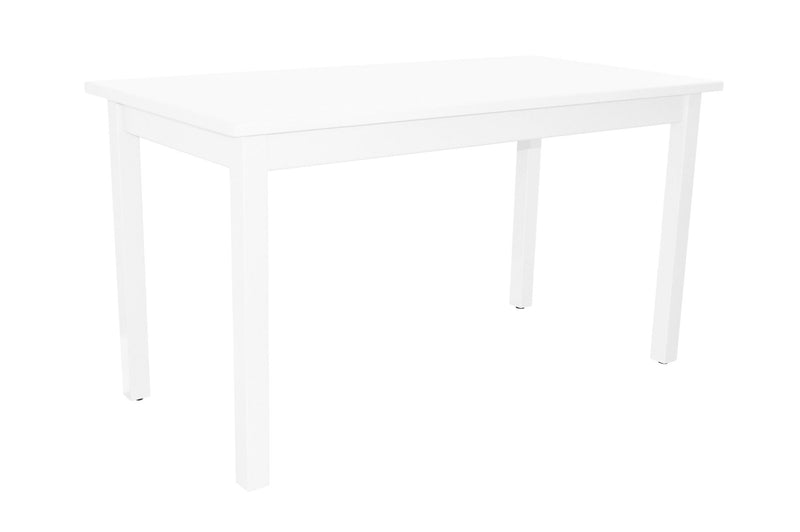 60" Solid Wood Dining Table - White