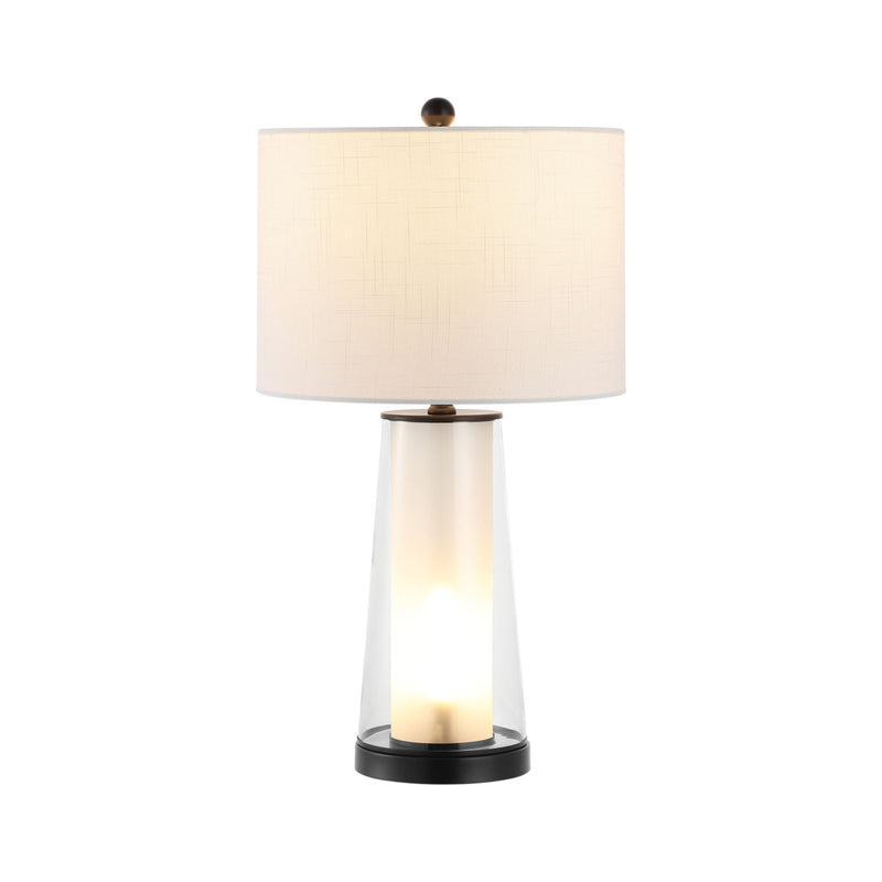 Lighthouse Table Lamps LED With Drum Shades (Set of 2) - Antiqued Bronze