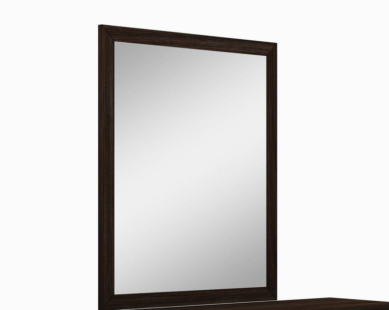 43" Framed Dresser Mirror - Dark Brown