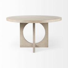 Load image into Gallery viewer, 54" Rounded Pedestal Base Dining Table - Natural
