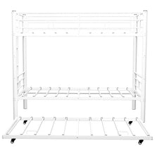 Load image into Gallery viewer, Bunk Bed For Kids, Convertible Frame With Ladders &amp; Guardrail

