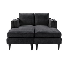Load image into Gallery viewer, Chaise Lounge Sofa Bed With Dual Layer Armrests For Living Room
