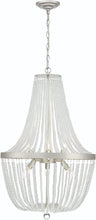 Load image into Gallery viewer, Candle Style Six Light Metal Dimmable Chandelier - Silver
