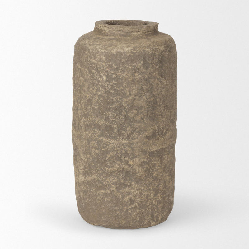 Mache Table Vase (729948) - Gray