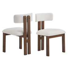 Load image into Gallery viewer, Modern Upholstered Armless Dining Chairs With Metal Legs
