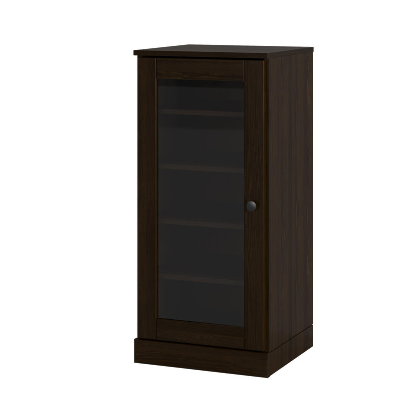 Ten Pair Solid Woodshoe Storage Cabinet (752258) - Espresso
