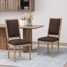 Load image into Gallery viewer, French Country Style Dining Chair With Upholstered Seating And Fluted Legs
