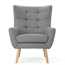 Load image into Gallery viewer, Club Chair With Rubberwood Legs
