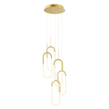 Load image into Gallery viewer, Five Light Metal LED Dimmable Smart Enabled Chandelier - Gold
