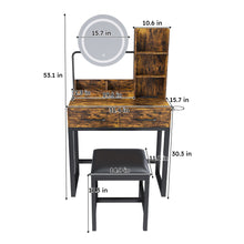 Load image into Gallery viewer, Makeup Vanity Table With LED Lights, 3 Color Options, Power Outlet
