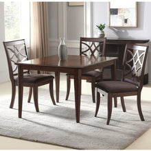 Load image into Gallery viewer, Upholstered Microfiber Dining Side Chairs (Set of 2) - Brown

