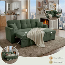 Load image into Gallery viewer, Sleeper Sectional With Pull Out Bed, Reversible Chaise
