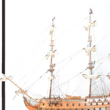 Load image into Gallery viewer, HMS Victory Boat Tabletop Sculpture With Case - Black / Light Brown
