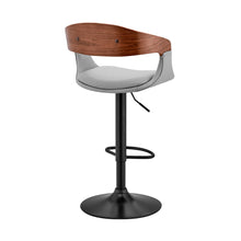 Load image into Gallery viewer, 43" Swivel Low Back Adjustable Height Bar Chair - Gray / Black
