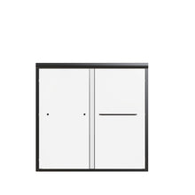 Load image into Gallery viewer, Semi-Frameless Double Sliding Shower Door, Bypass Shower Door, 1 / 4" (6Mm) Thick SGCC Tempered Glass Door

