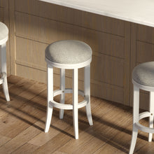 Load image into Gallery viewer, Backless Swivel Stool With Upholstered Seat

