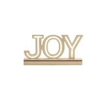 Load image into Gallery viewer, Christmas Tabletop Sign With LED (Set of 2) - Beige / White
