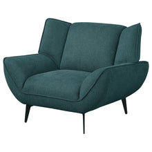 Load image into Gallery viewer, Grenada - Upholstered Flared Arm Accent Chair - Teal Blue
