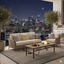 Load image into Gallery viewer, 3 In 1 Outdoor Propane Fire Pit Table 50, 000 BTU With Ice Bucket

